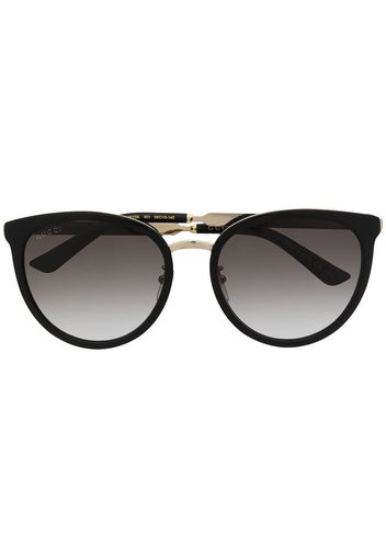 Gucci Eyewear Occhiali da sole oversize - Nero