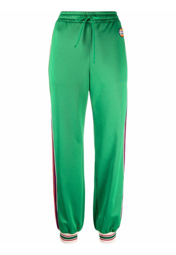 Gucci PANT JERSEY W/GG DTL&PIPING - Verde