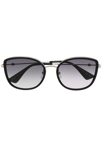 Gucci Eyewear Occhiali da sole tondi - Nero