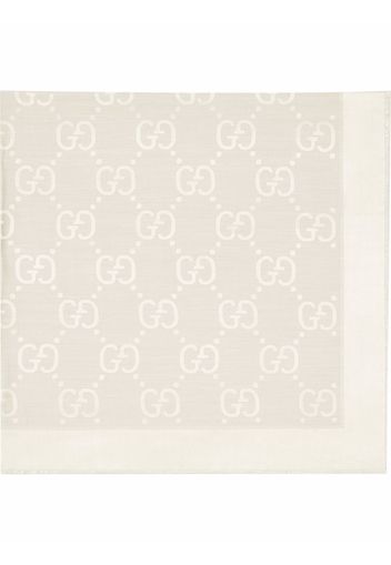 Gucci Foulard con motivo jacquard - Bianco