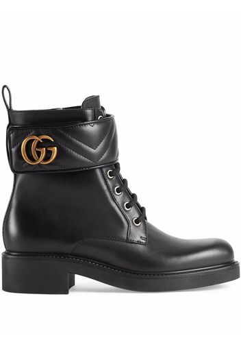 Gucci logo-plaque ankle boots - Nero