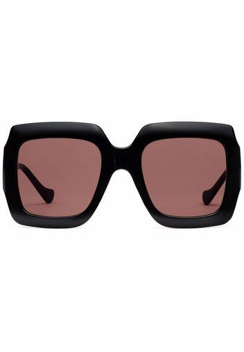 Gucci Eyewear Occhiali da sole squadrati - Marrone