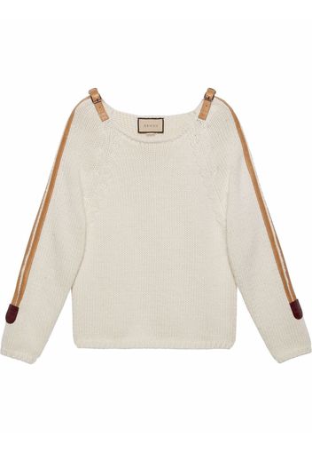 Gucci Maglione con fibbia - Bianco