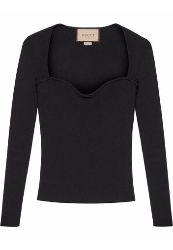 Gucci Top a maniche lunghe - Nero