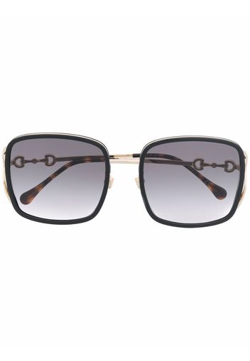 Gucci Eyewear square-frame metal sunglasses - Nero