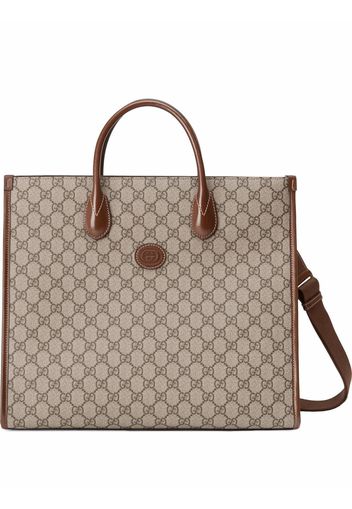 Gucci Borsa tote GG Supreme con stampa - Toni neutri