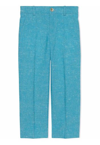 Gucci Kids Pantaloni con logo GG - Blu