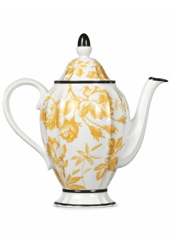 Gucci botanical-print coffee pot - Bianco