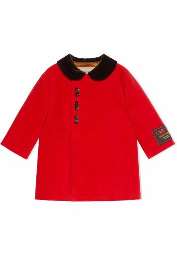 Gucci Kids Cappotto a coste - Rosso