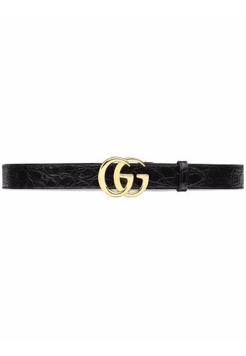 Gucci Cintura con logo GG Marmont - Nero