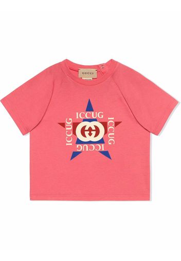 Gucci Kids T-shirt con stampa - Rosa