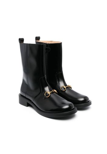 Gucci Kids Horsebit ankle boots - Nero