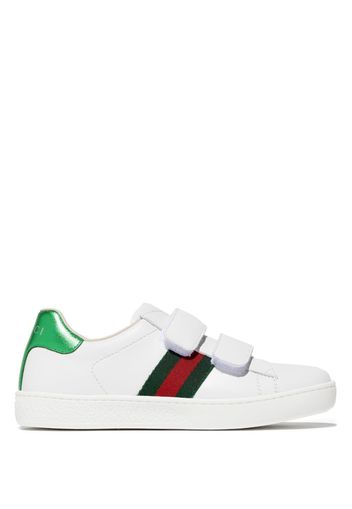 Gucci Kids Ace touch-strap sneakers - Bianco