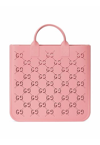 Gucci Kids cut-out GG shopping bag - Rosa