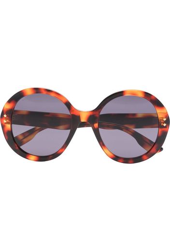 Gucci Eyewear Occhiali da sole con effetto tartarugato - Marrone