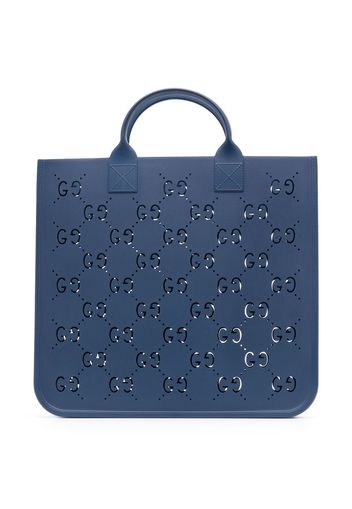 Gucci Kids logo-print tote bag - Blu