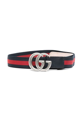 Gucci Kids Cintura con fibbia GG - Blu