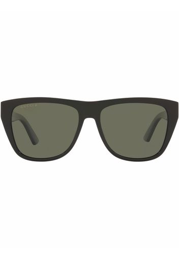 Gucci Eyewear Occhiali da sole rettangolari - Nero