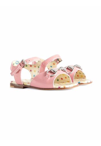 Gucci Kids Sandali con morsetto glitter - Rosa