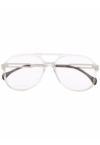 Gucci Eyewear Occhiali modello aviator - Bianco