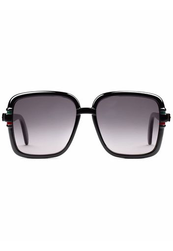 Gucci Eyewear Occhiali da sole oversize - Nero