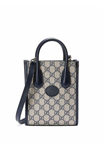 Gucci GG-canvas tote bag - Blu