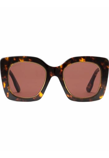 Gucci Eyewear Occhiali da sole oversize - Marrone