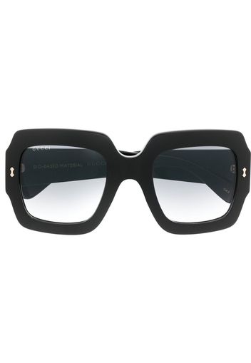 Gucci Eyewear oversize-frame gradient sunglasses - Nero