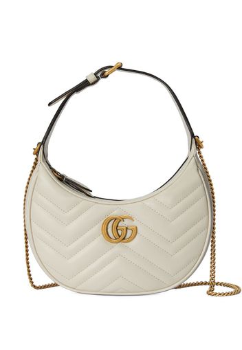 Gucci GG Marmont half-moon shaped mini bag - Bianco