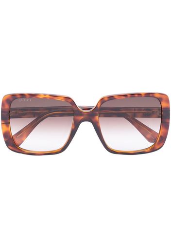 Gucci Eyewear square-frame sunglasses - Marrone