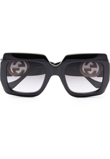 Gucci Eyewear oversized square sunglasses - Nero