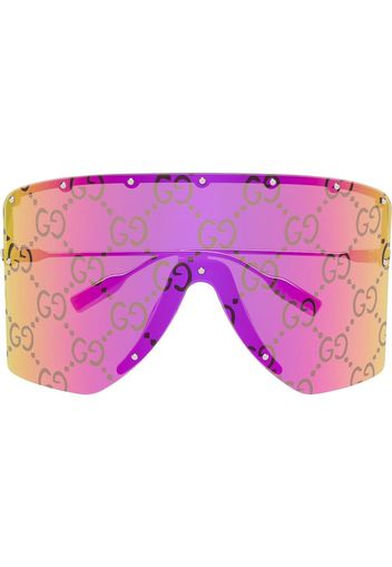 Gucci Eyewear Occhiali da sole GG1244S a mascherina - Rosa