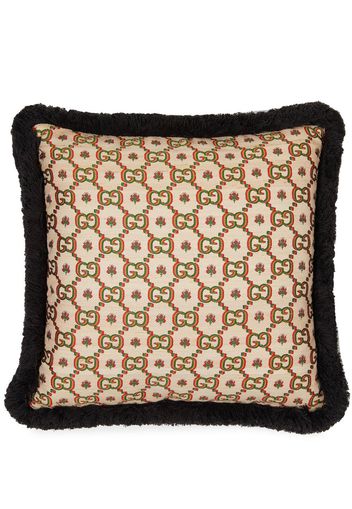 Gucci GG jacquard silk-blend cushion - Toni neutri