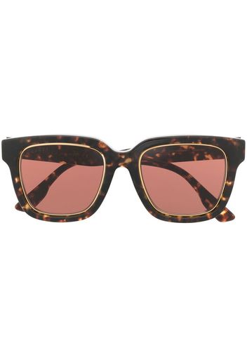 Gucci Eyewear square tinted sunglasses - Marrone