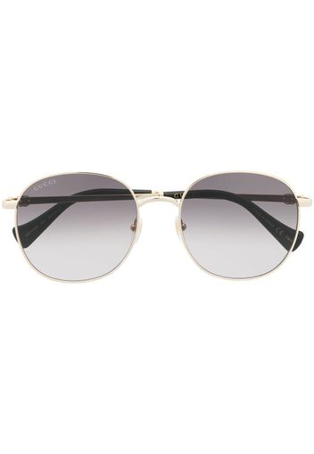 Gucci Eyewear Occhiali da sole tondi - Oro