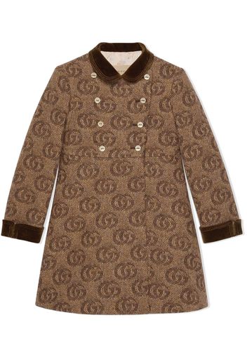 Gucci Kids x Angela Lynne Double G jacquard coat - Toni neutri