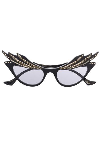 Gucci Eyewear Occhiali da sole Hollywood Forever cat-eye - Nero