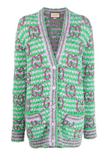 Gucci GG-intarsia cardigan - Verde