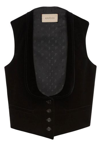 Gucci Gilet con bottoni - Nero