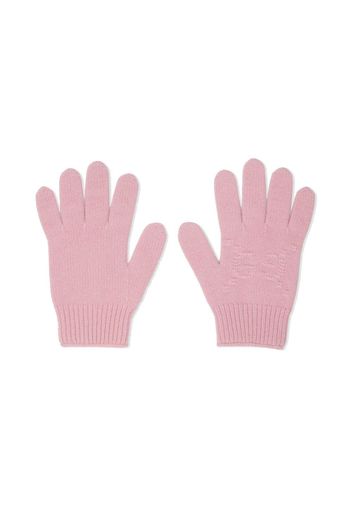 Gucci Kids GG wool gloves - Rosa