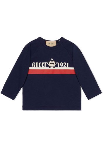 Gucci Kids Gucci 1921 sweatshirt - Blu