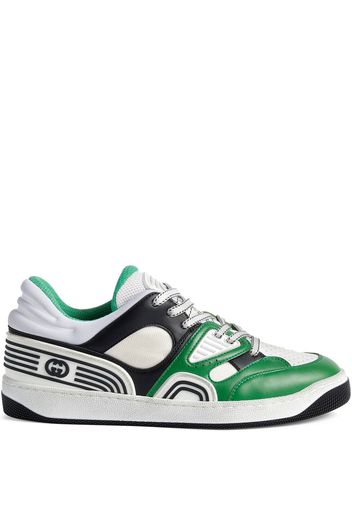 Gucci Basket panelled sneakers - Bianco