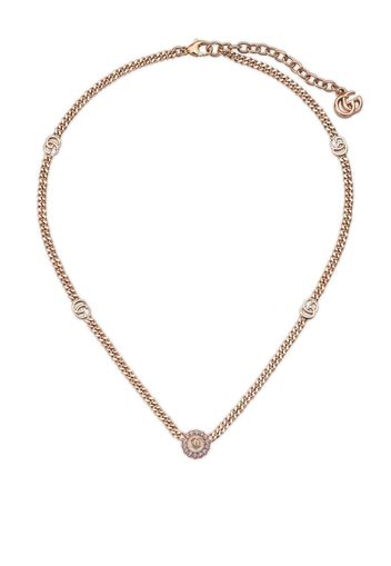 Gucci Collana con cristalli GG - Rosa