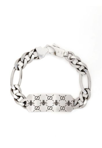 Gucci GG-engraved silver bracelet - Argento