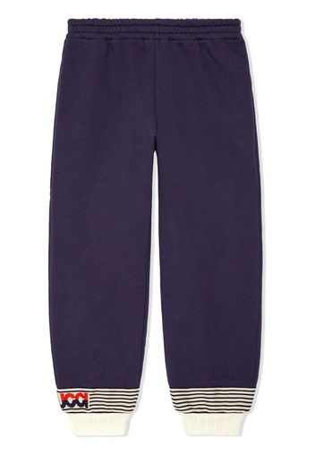 Gucci Kids Pantaloni sportivi con stampa - Blu