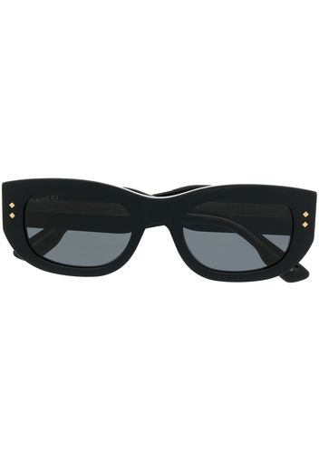 Gucci Eyewear Occhiali da sole rettangolari - Nero