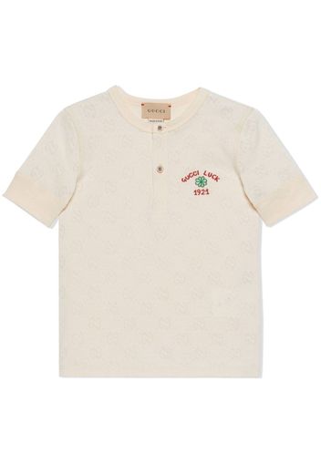 Gucci Kids GG jacquard T-shirt - Bianco