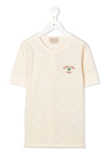 Gucci Kids GG jacquard T-shirt - Toni neutri