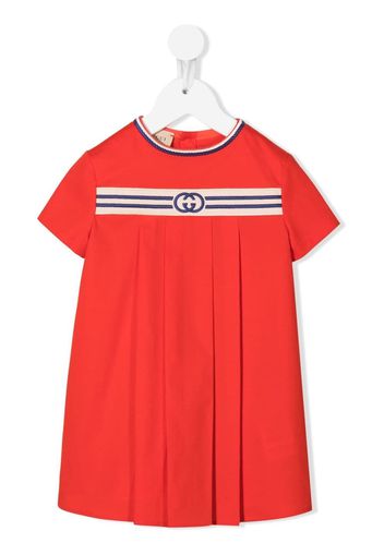 Gucci Kids GG-logo short-sleeve dress - Rosso