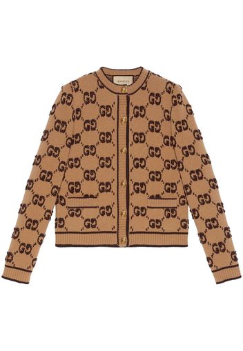 Gucci Cardigan con motivo bouclé jacquard GG - Toni neutri